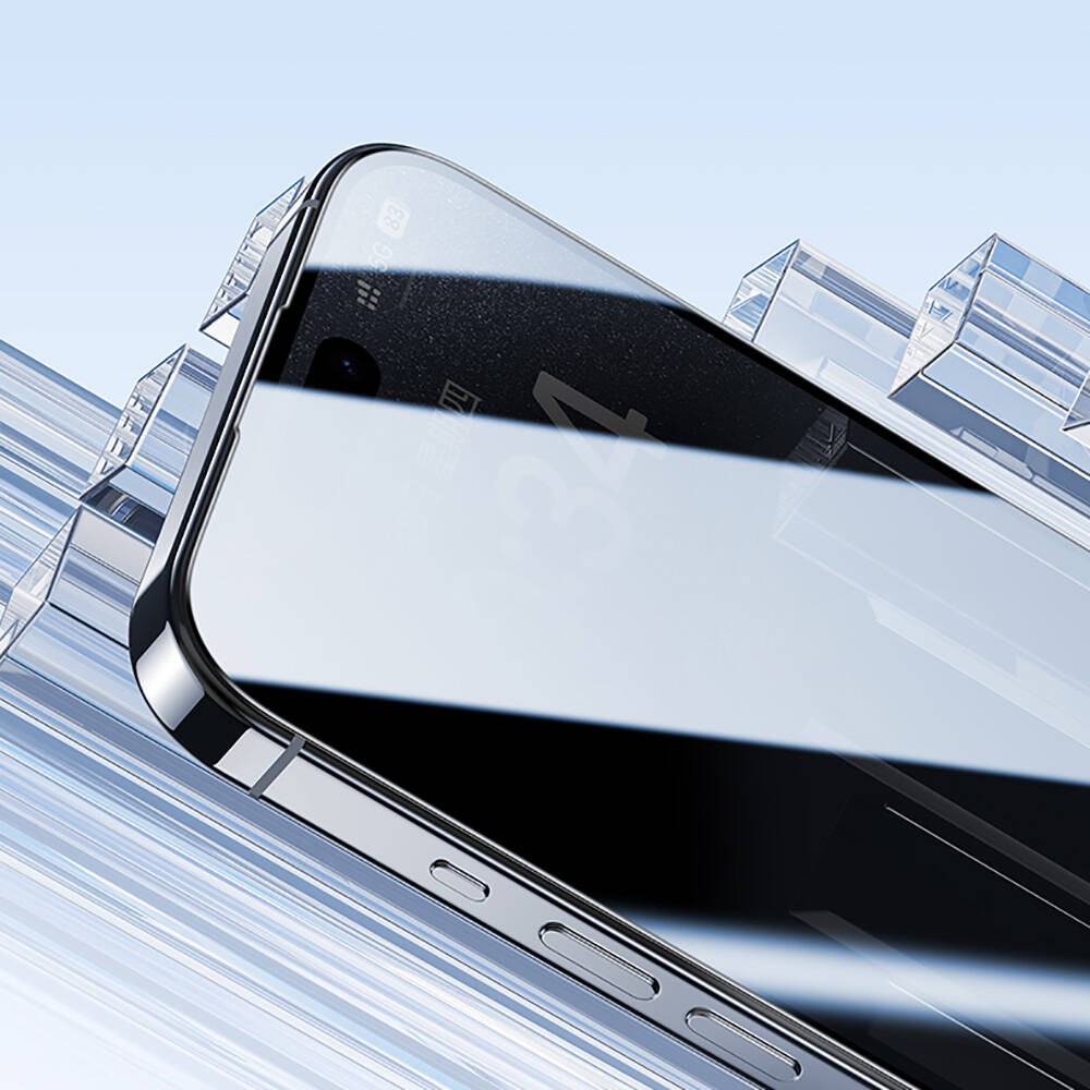 iPhone 16 Pro Max Benks Ultra Shield 0.3mm Privacy Ekran Koruyucu + Kolay Uygulama Aparatlı