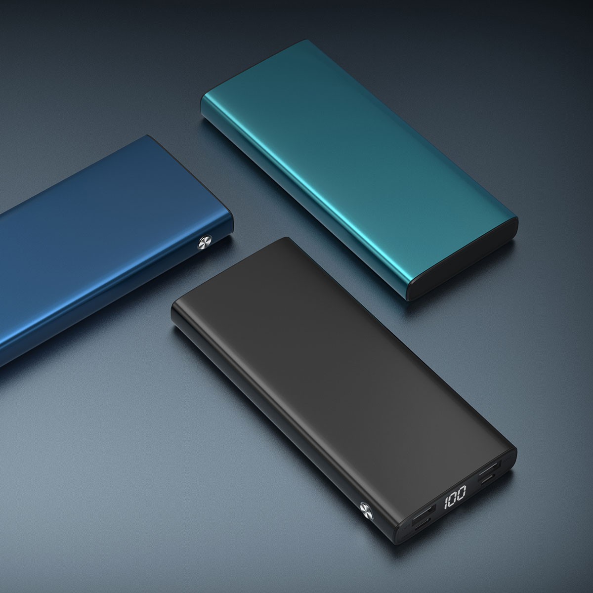 Xipin PX701-Q Hızlı Şarj Özellikli Dijital Ekran Göstergeli Dual USB Taşınabilir Powerbank 10000mAh