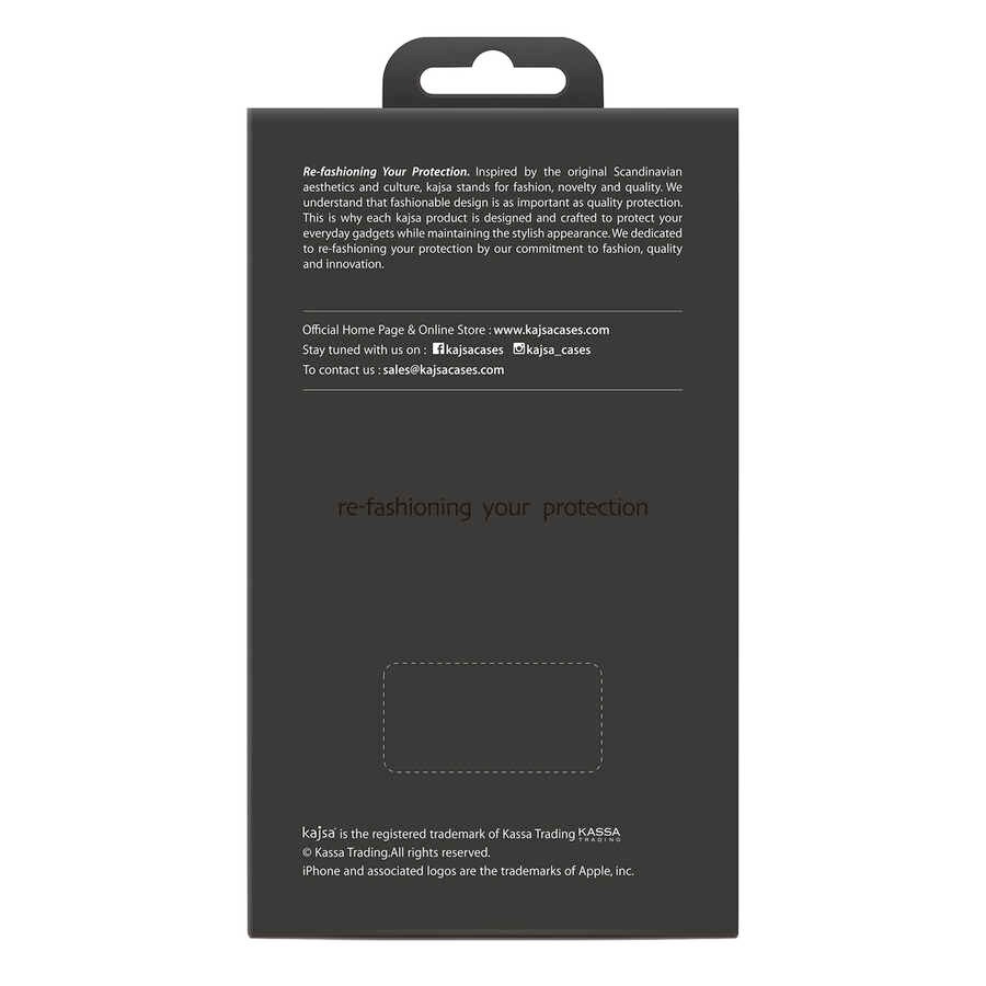 iPhone 12 Pro Kılıf Kajsa Neo Clasic Serisi Mono K Strap Kılıf