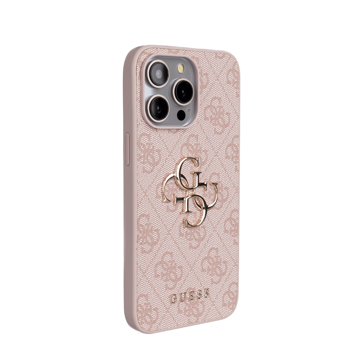 Apple iPhone 14 Pro Max Kılıf Guess Orjinal Lisanslı PU Deri 4G Büyük Metal Logolu Çapraz Vücut Askılı Kapak