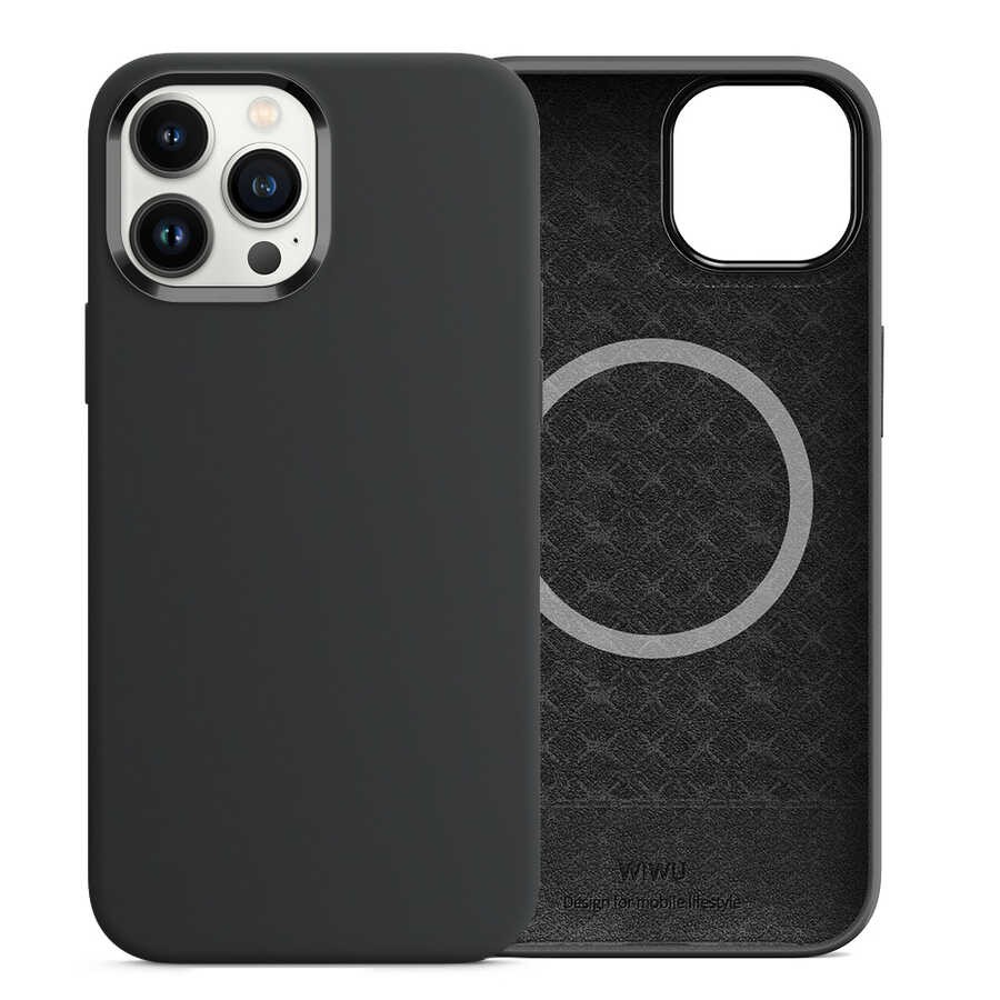 iPhone 13 Pro Max Kılıf Wiwu Magsafe Magnetic Silikon Kılıf