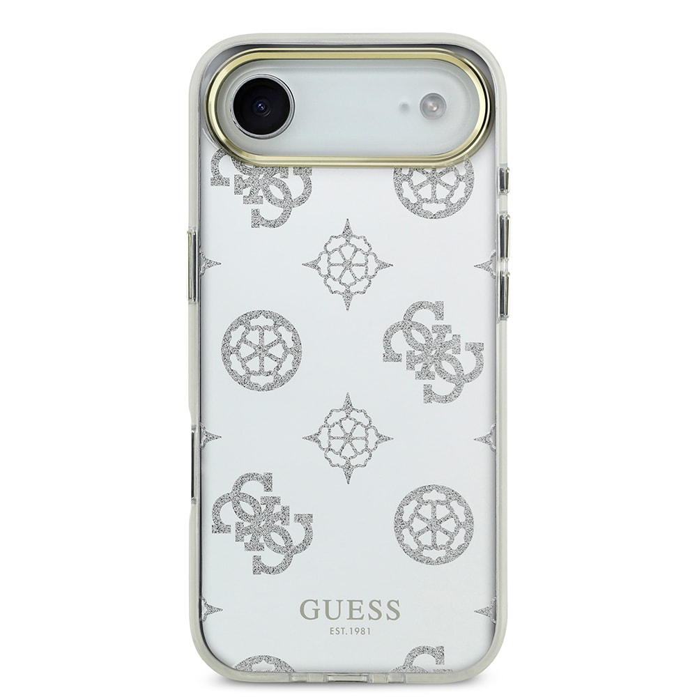 Apple iPhone 17 Air Kılıf Guess Orjinal Lisanslı Metal Kamera Çerçeveli Simli Aynalı Kapak