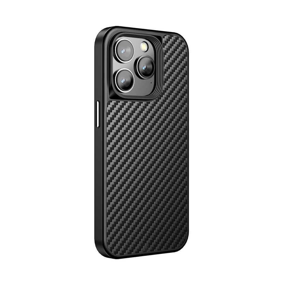 iPhone 14 Pro Max Kılıf Aramid Karbon Fiber Magsafe Özellikli Wlons Radison Kılıf