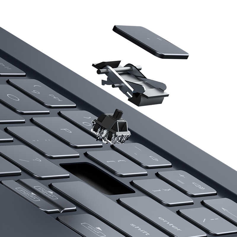 iPad Pro 12.9 2021 (5.Nesil) Benks KB02 Kablosuz Klavyeli Kılıf
