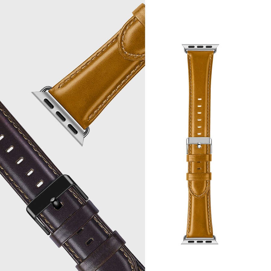 Watch 40mm Wiwu Leather Watchband Deri Kordon