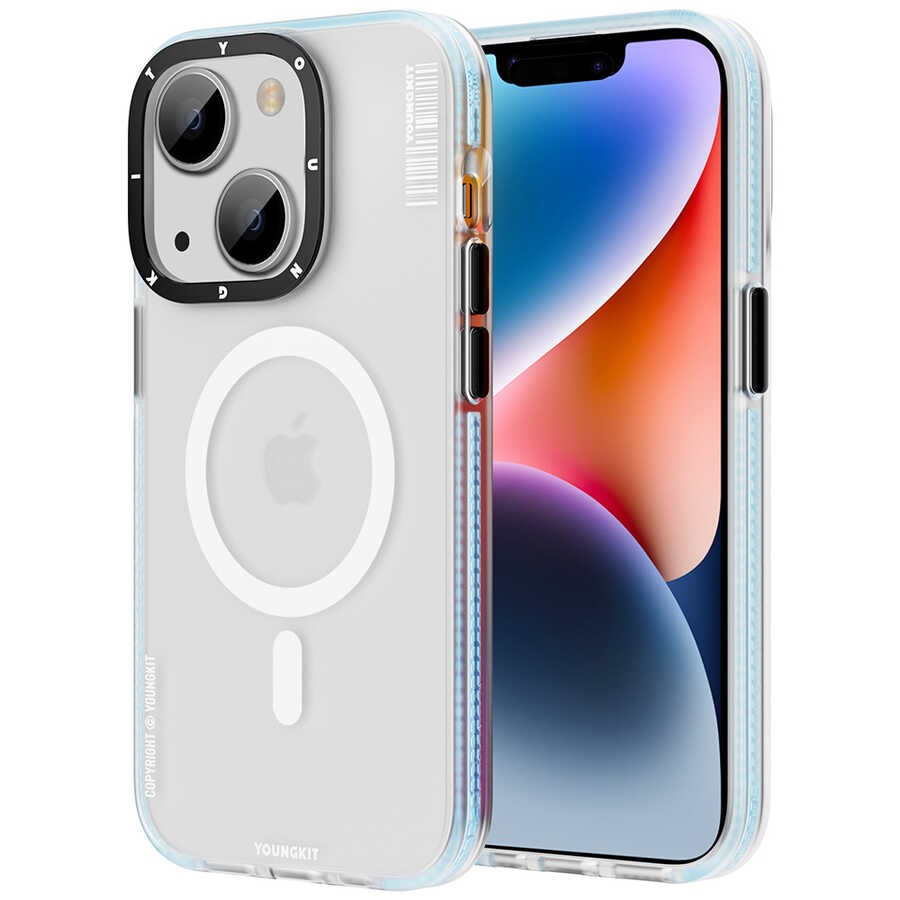 iPhone 14 Kılıf Magsafe Şarj Özellikli Youngkit Jane Sand Serisi Kılıf