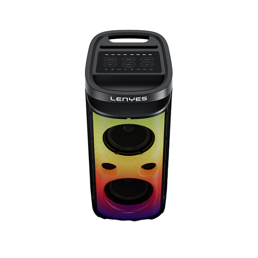 Lenyes S882 Su Geçirmez Mikrofonlu Çoklu Giriş RGB Işıklı TWS Karaoke FM Bluetooth Hoparlör v5.3 200W