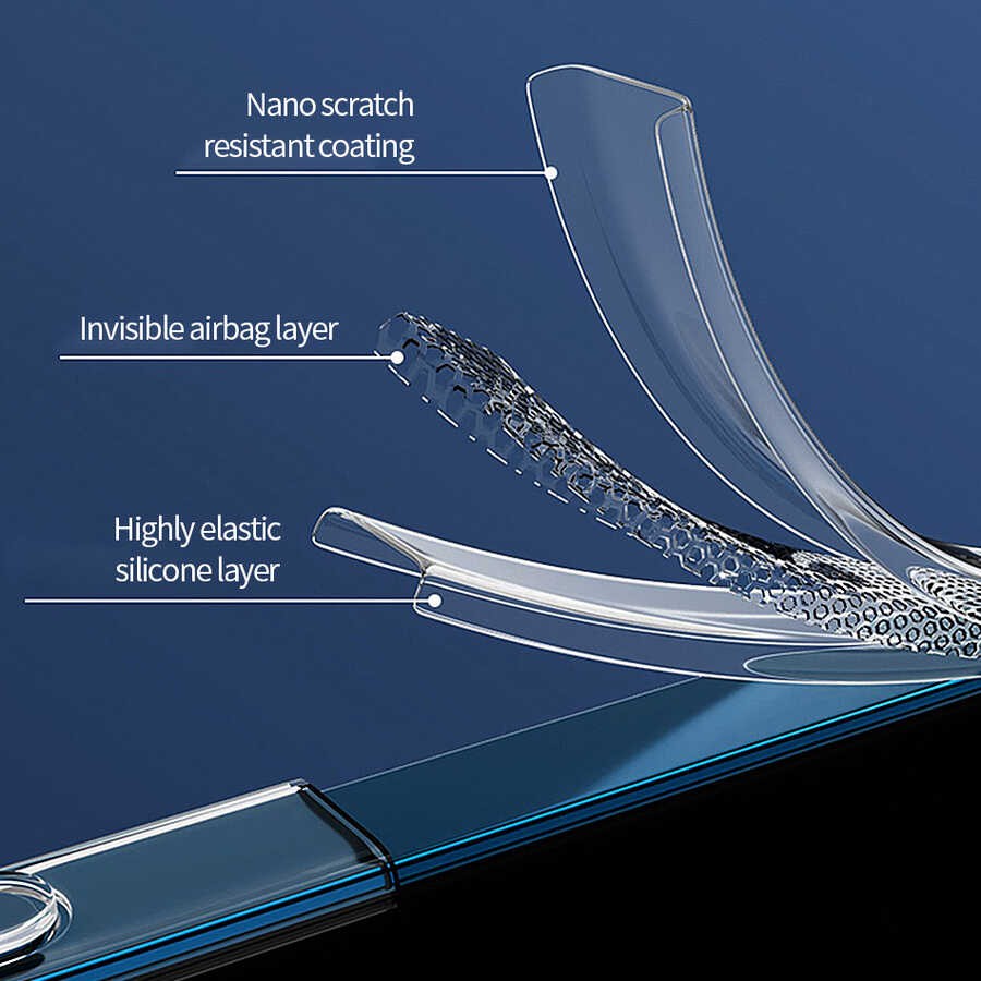iPhone 14 Wiwu Magsafe Şarj Özellikli Lens Korumalı Şeffaf Silikon Kapak