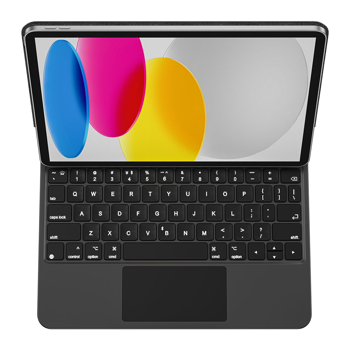 iPad 10.Nesil 2022 10.9" Klavyeli Kılıf Touchpad Klavye Aydınlatmalı Wiwu KX005 Keyboard
