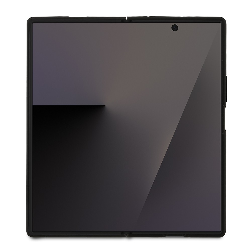 Galaxy Z Fold 7 Kılıf Lacoste Orjinal Lisanslı M-safe Şarj Özellikli Pike Desenli Arka Yüzey İkonik Timsah Metal Logolu Kapak