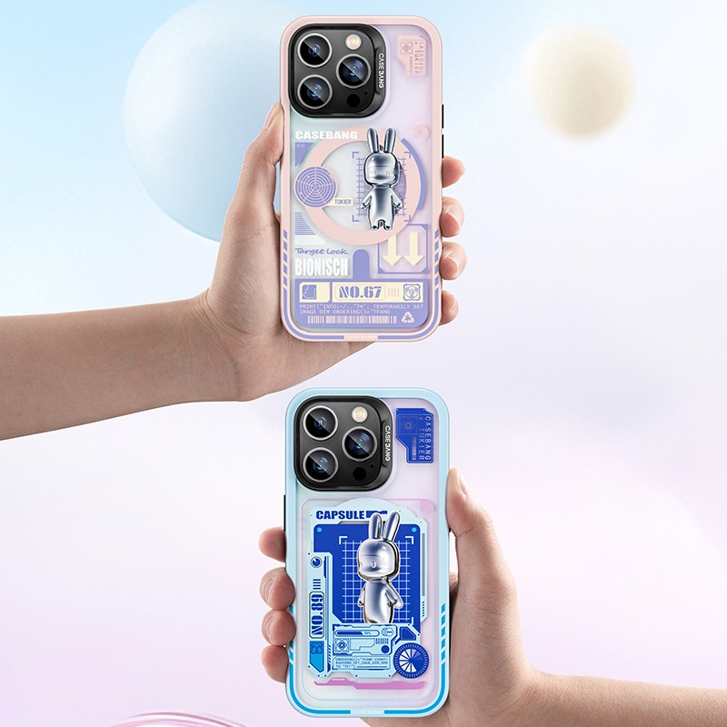 iPhone 14 Pro Max Kılıf Magsafe Şarj Özellikli Benks Casebang Rabbit Kılıf