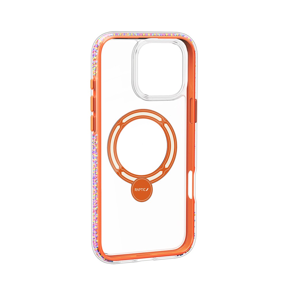 iPhone 16 Pro Max Kılıf Magsafe Şarj Özellikli Raptic AirJoy Serisi Boncuk Tasarımlı 360 Derece Dönebilen Standlı Kılıf