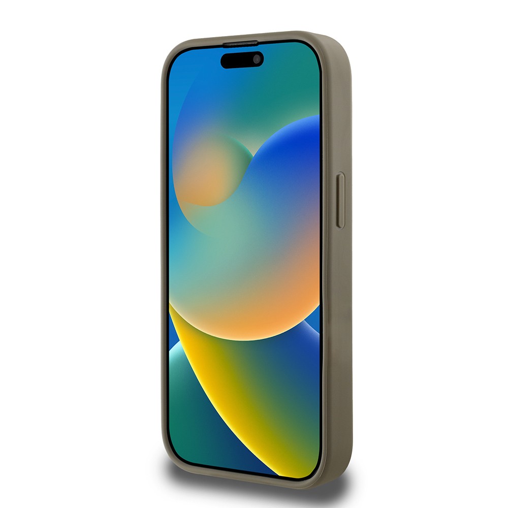 Apple iPhone 14 Pro Max Kılıf DKNY Orjinal Lisanslı Taşlı DKNY Yazılı Metalik Rhinestones PU Deri Kapak