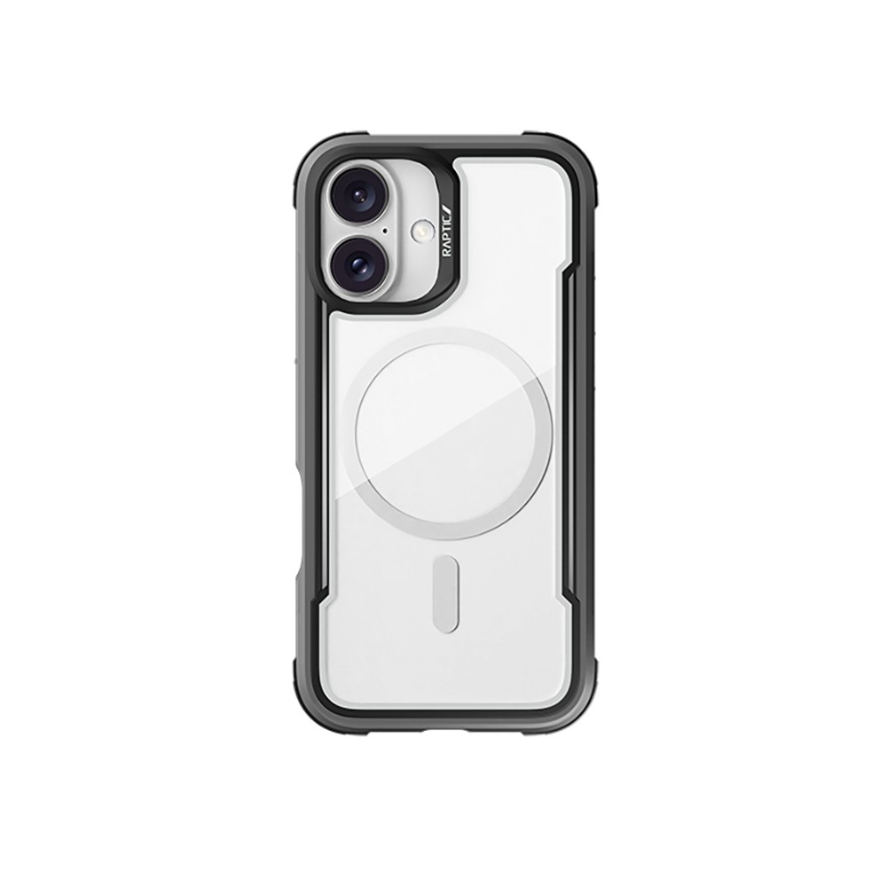 iPhone 16 Kılıf Magsafe Şarj Özellikli Airbagli Raptic Shield Serisi Şeffaf Arka Yüzey Kılıf
