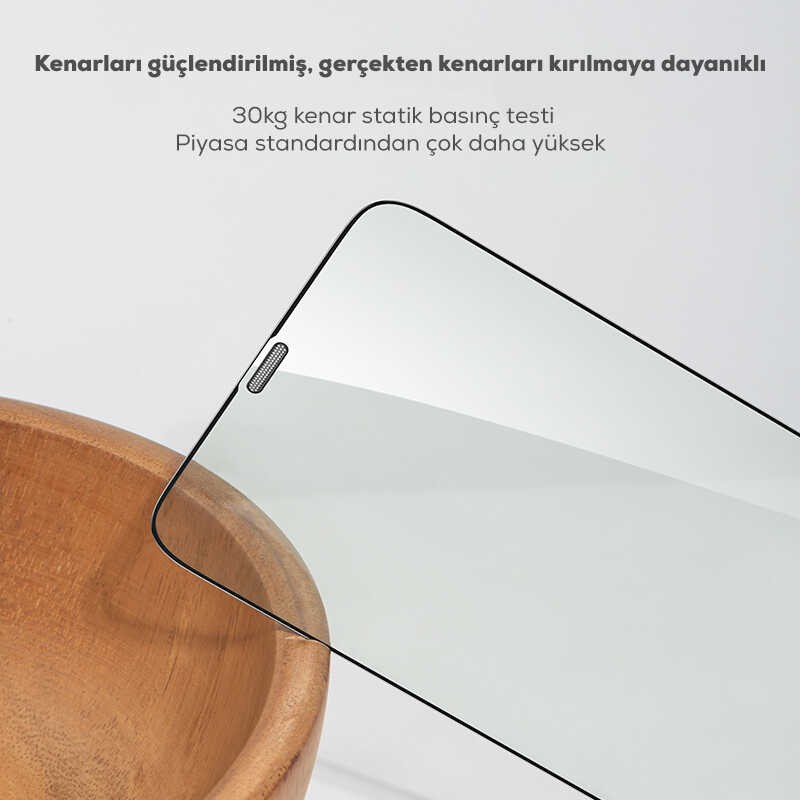 iPhone 12 ​​​​Benks 0.3mm V Pro Dust Proof Green Light Ekran Koruyucu