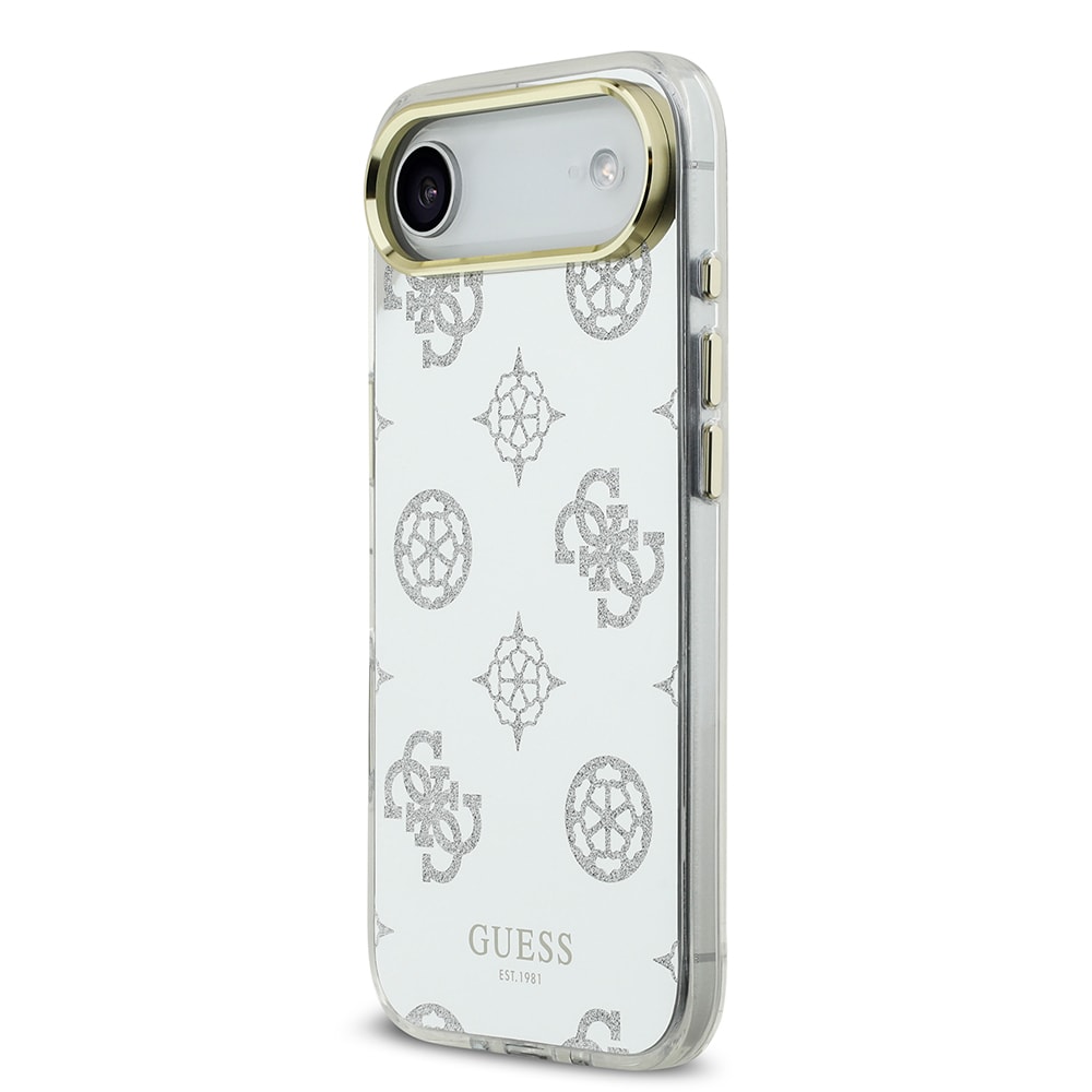 Apple iPhone 17 Air Kılıf Guess Orjinal Lisanslı Metal Kamera Çerçeveli Simli Aynalı Kapak