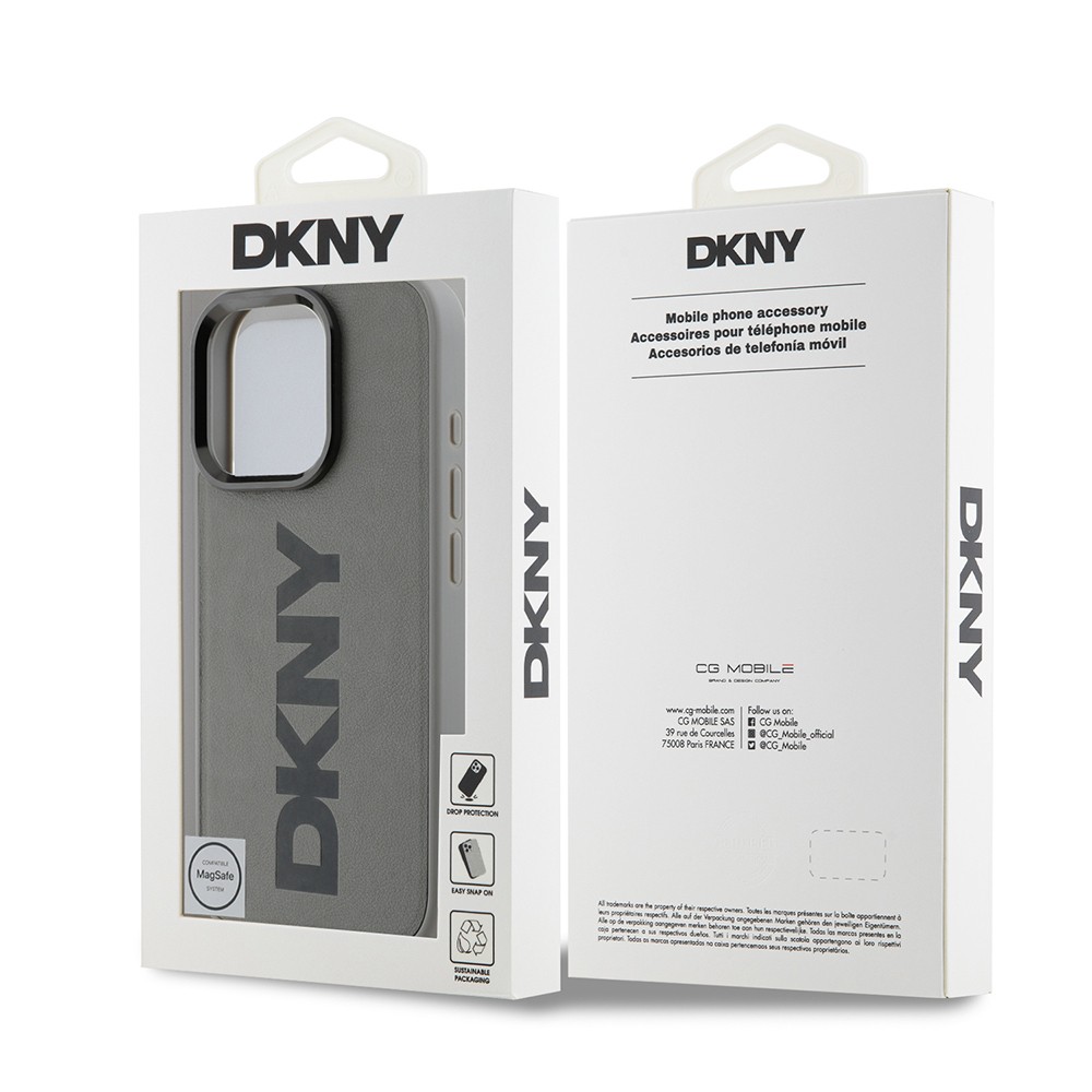 iPhone 16 Pro Kılıf DKNY Orjinal Lisanslı Magsafe Şarj Özellikli PU Deri Plain Kılıf