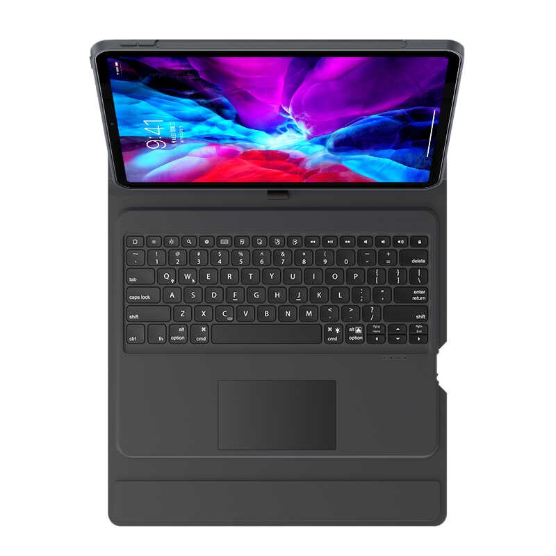 iPad Pro 12.9 2020 (4.Nesil) Benks Multifunctional Kablosuz Klavyeli Kılıf