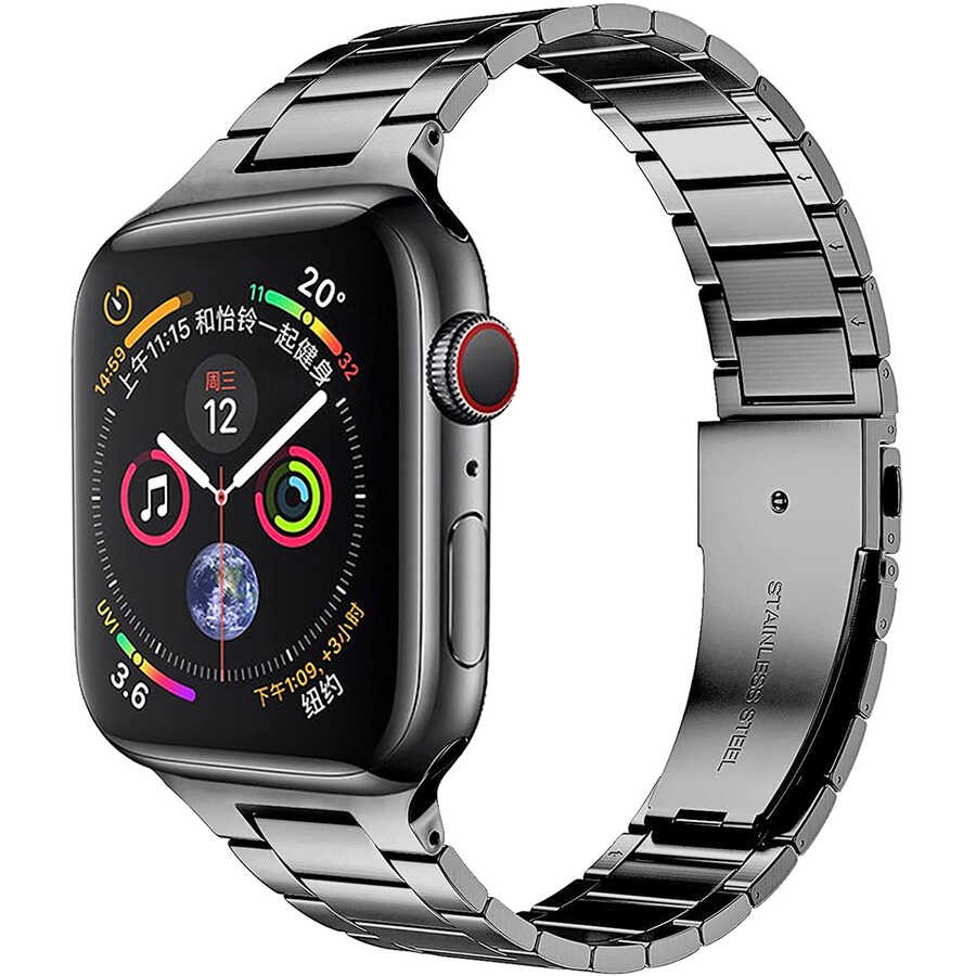 Watch 40mm Wiwu Ultra Thin Steel Belt Three Beads Metal Kordon