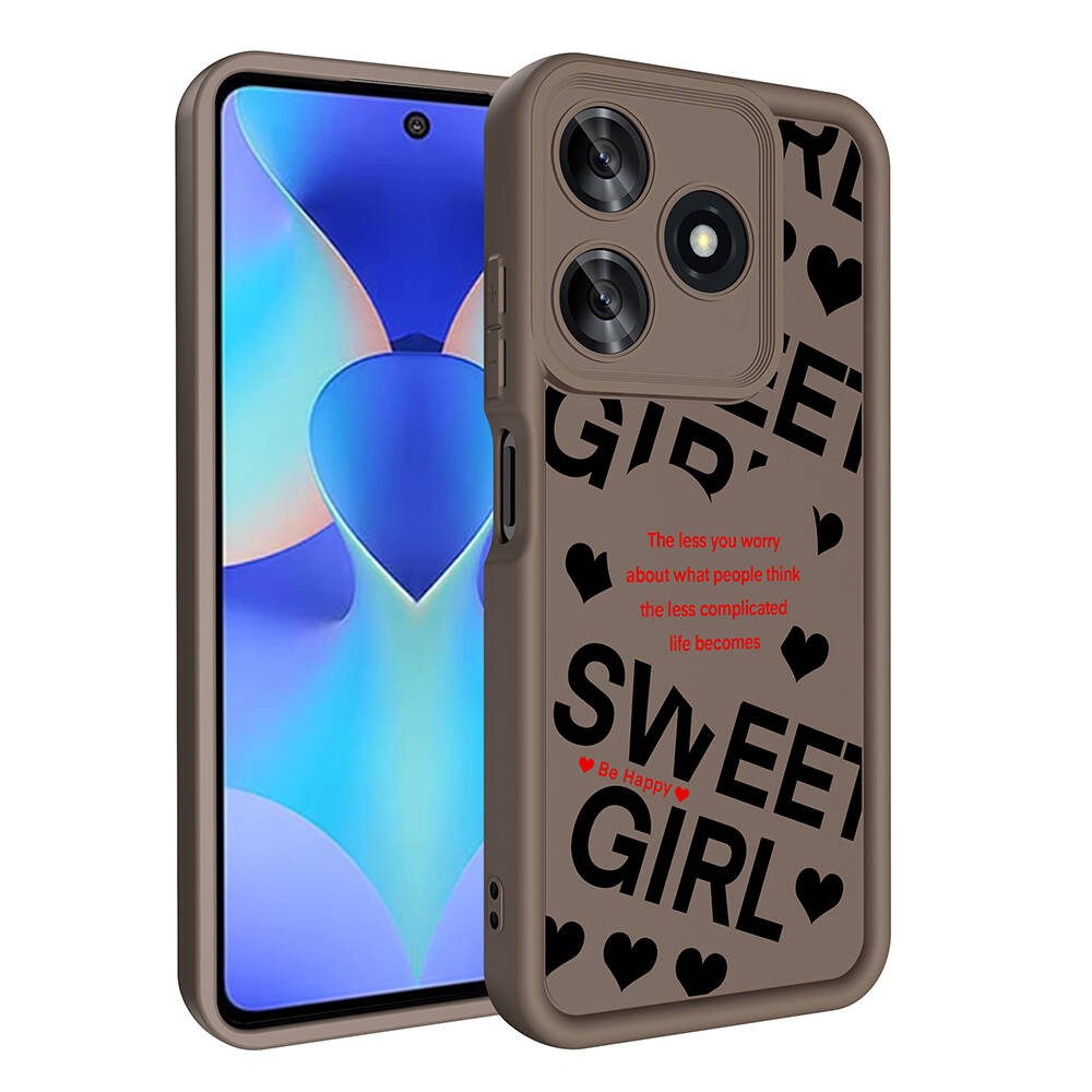 Tecno Spark 10 4G Kılıf Kamera Korumalı Baskılı Arka Yüzey Zore Klas Kılıf
