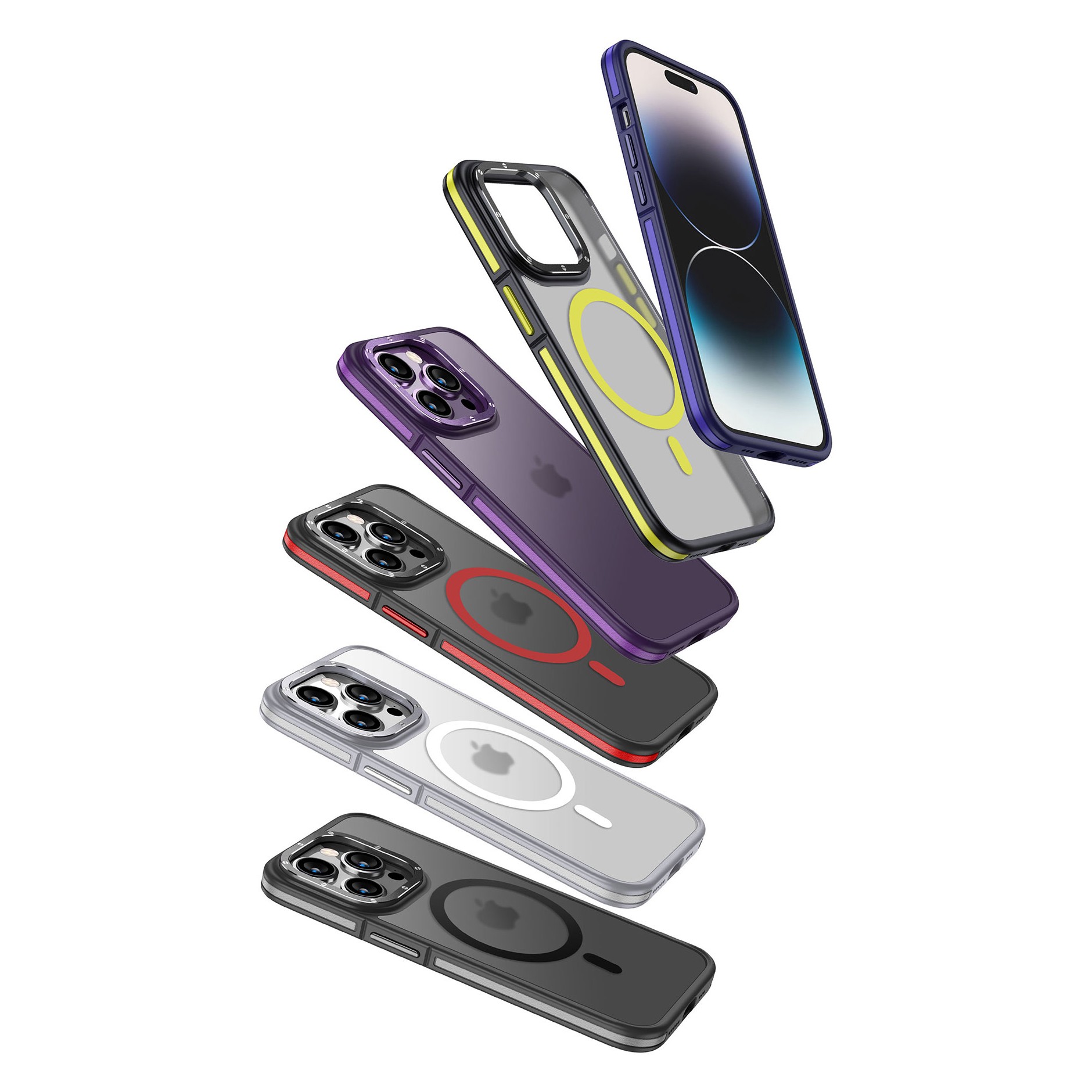iPhone 14 Pro Kılıf Magsafe Şarj Özellikli Mat Görünümlü Wlons Vevo Kılıf