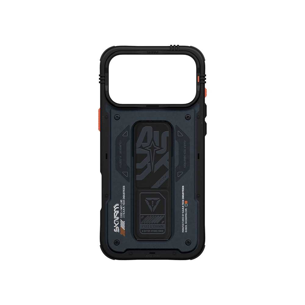 Apple iPhone 17 Pro Max Kılıf Desenli Airbag Tasarımlı Standlı Skinarma Aegis Kapak