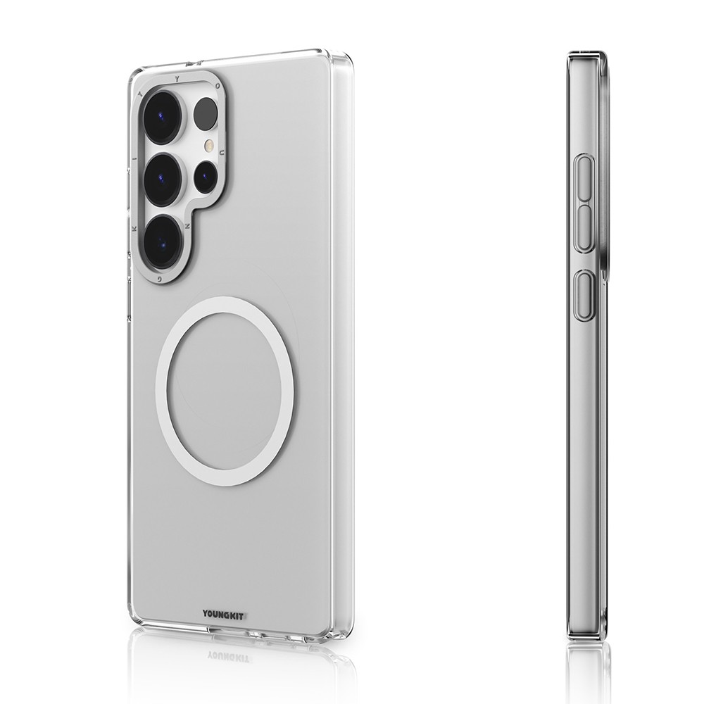 Galaxy S25 Ultra Kılıf Magsafe Şarj Özellikli Şeffaf Youngkit Crystal Shield Serisi Kılıf