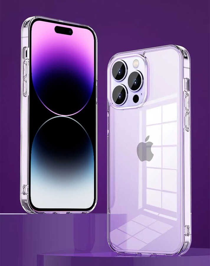 iPhone 14 Plus Kılıf Şeffaf Airbag Tasarımlı ​​​​​Wiwu ZCC-108 Concise Serisi Kılıf