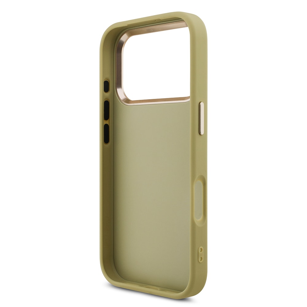 Apple iPhone 17 Pro Kılıf Guess Orjinal Lisanslı 4G Büyük Metal Kamera Çerçeveli ve Logolu Glitter Kapak