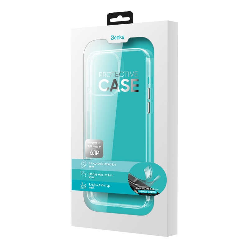 iPhone 13 Pro Max Kılıf Benks ​​​​​​Crystal Series Clear Kılıf