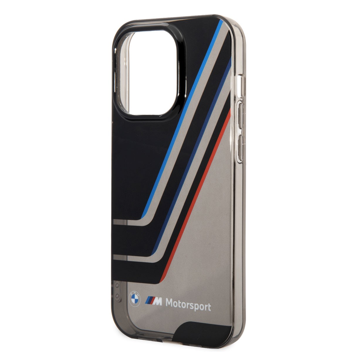 iPhone 14 Pro Kılıf BMW Orjinal Lisanslı Yarı Transparan Çizgili Dizayn Kılıf