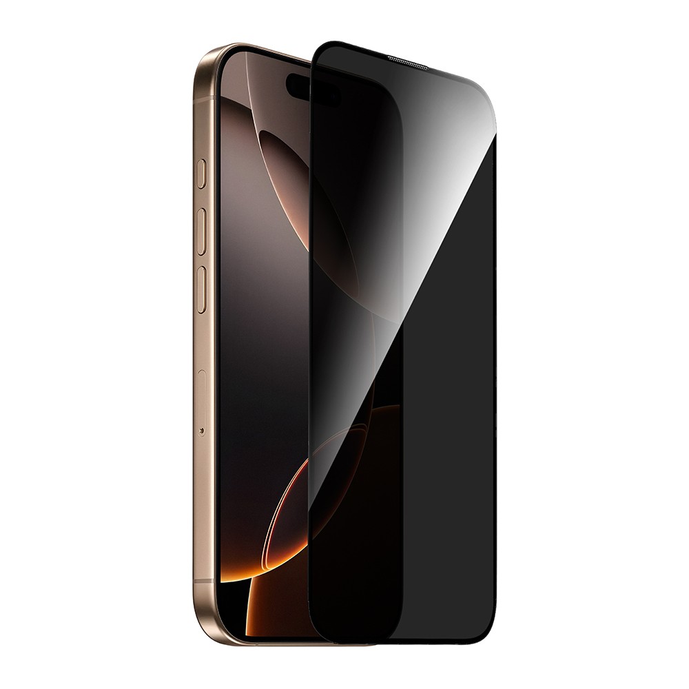 iPhone 15 Wiwu GT-021 Titan Guard Serisi Şok Emici Hibrit Polimer Privacy Ekran Koruyucu Film + Kolay Uygulama Aparatı