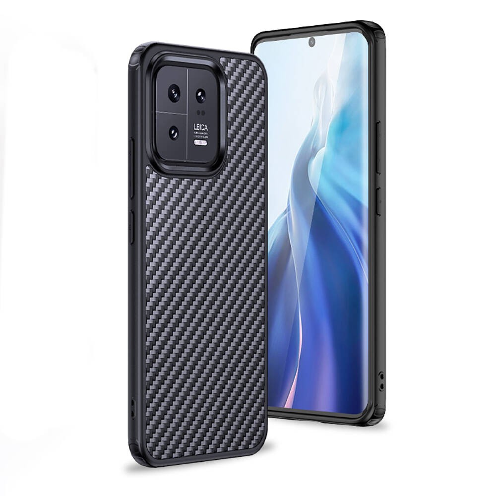 Xiaomi Mi 13 Pro Kılıf Aramid Karbon Fiber M-safe Özellikli Wlons Radison Kapak