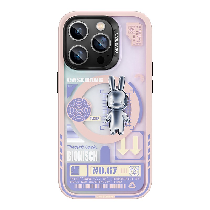 iPhone 14 Pro Max Kılıf Magsafe Şarj Özellikli Benks Casebang Rabbit Kılıf