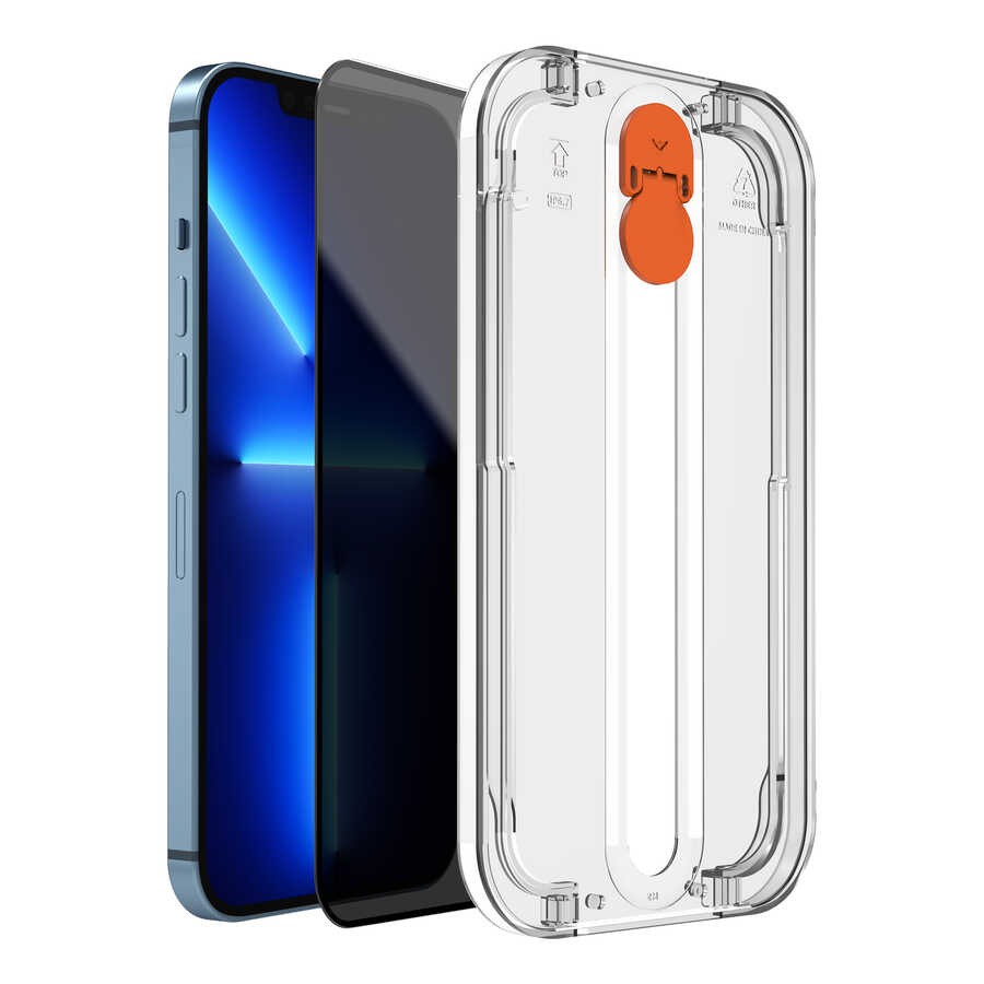 iPhone 13 Pro Max Wiwu Easy İnstall iPrivacy Temperli Ekran Koruyucu