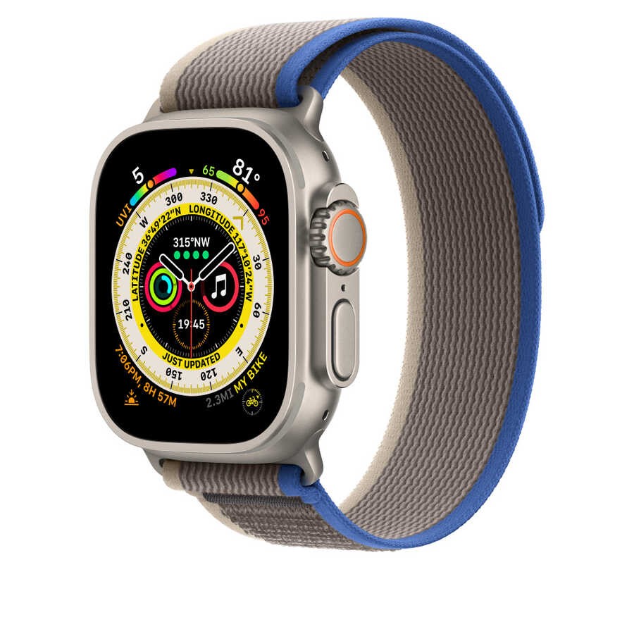 Watch 38mm Wiwu Trail Loop Naylon Örgü İşlemeli Hasır Kordon Strap Kayış