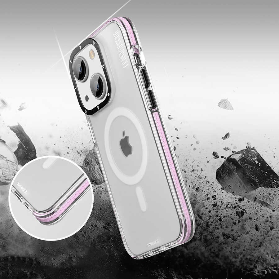 iPhone 13 Kılıf Magsafe Şarj Özellikli Youngkit Jane Sand Serisi Kılıf