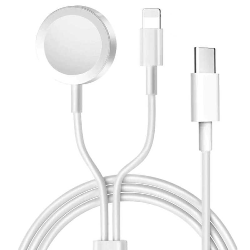 Zore Akıllı Saat Wireless To Lightning Type-C Şarj Kablosu 1.2M