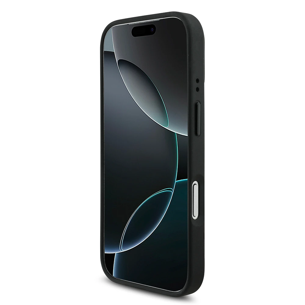 Apple iPhone 17 Pro Kılıf BMW Orjinal Lisanslı M-safe Şarj Özellikli Metal BMW ve M Logolu PU Karbon Tasarımlı Kapak