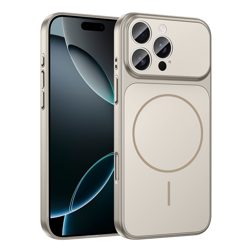 Apple iPhone 15 Pro Max Kılıf Zore M-Safe Şarj Özellikli Kamera Korumalı Formen Kapak