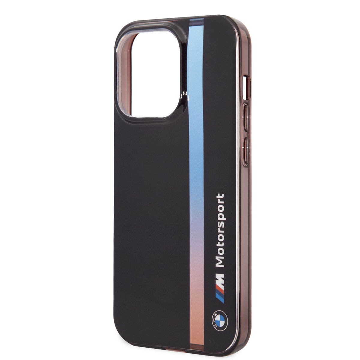 iPhone 14 Pro Max Kılıf BMW Orjinal Lisanslı Renk Geçişli Çizgili Dizayn Kılıf