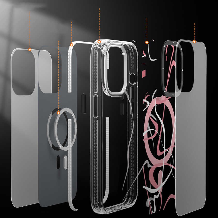 iPhone 14 Kılıf Magsafe Şarj Özellikli Youngkit Water-Ink Serisi Kılıf