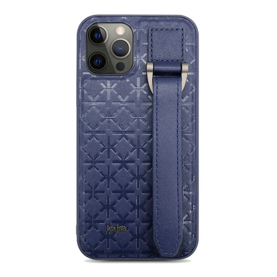 iPhone 12 Pro Max Kılıf Kajsa Neo Clasic Serisi Mono K Strap Kılıf