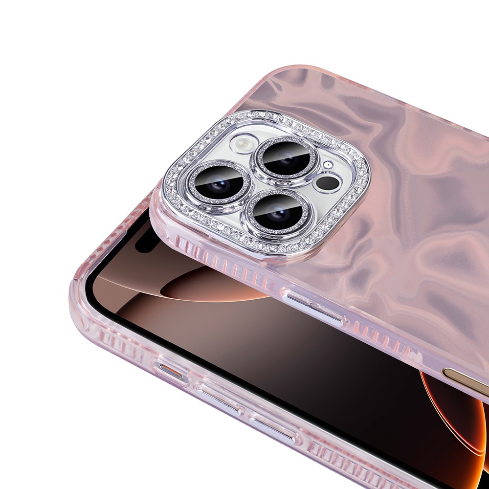 iPhone 16 Pro Kılıf Airbagli Parlak Taş Detay Tasarımlı Zore Esila Kılıf