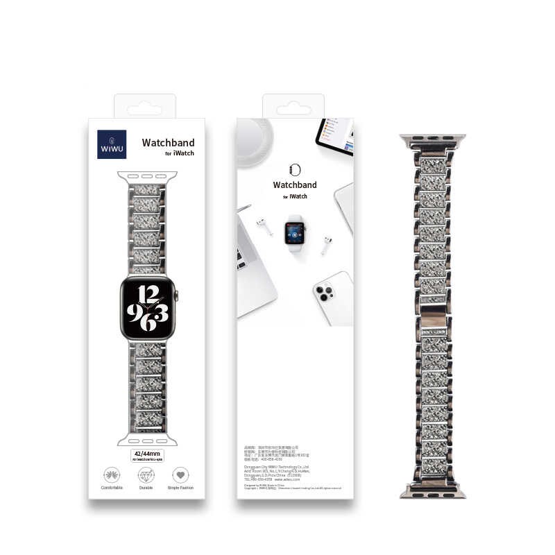 Watch 42mm Wiwu Three Beads Set Auger Metal Kordon