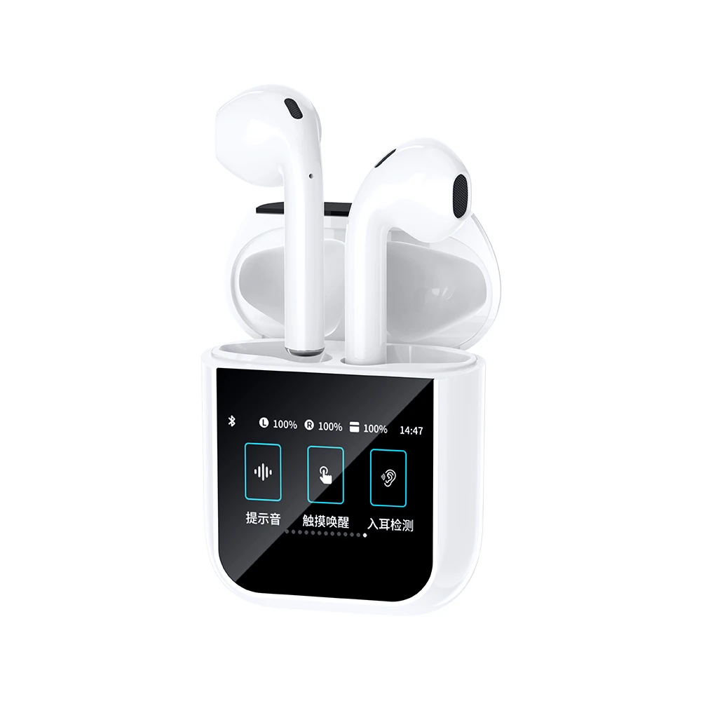 Wiwu Airbuds T24 Dokunmatik LCD Ekranlı TWS Bluetooth Kulaklık v5.4