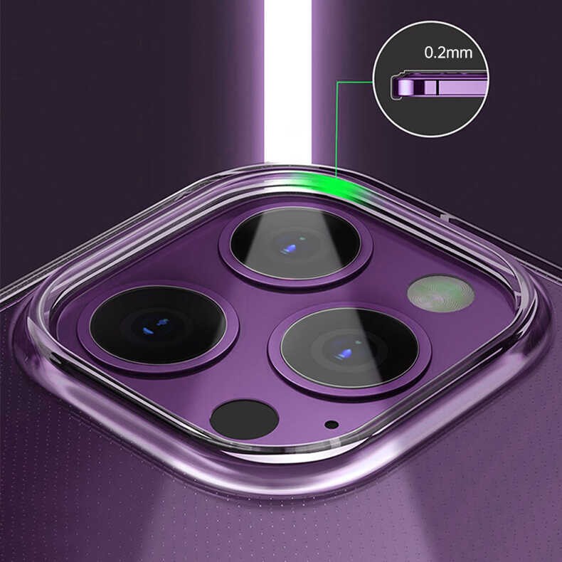 iPhone 14 Plus Kılıf Şeffaf Airbag Tasarımlı ​​​​​Wiwu ZCC-108 Concise Serisi Kılıf