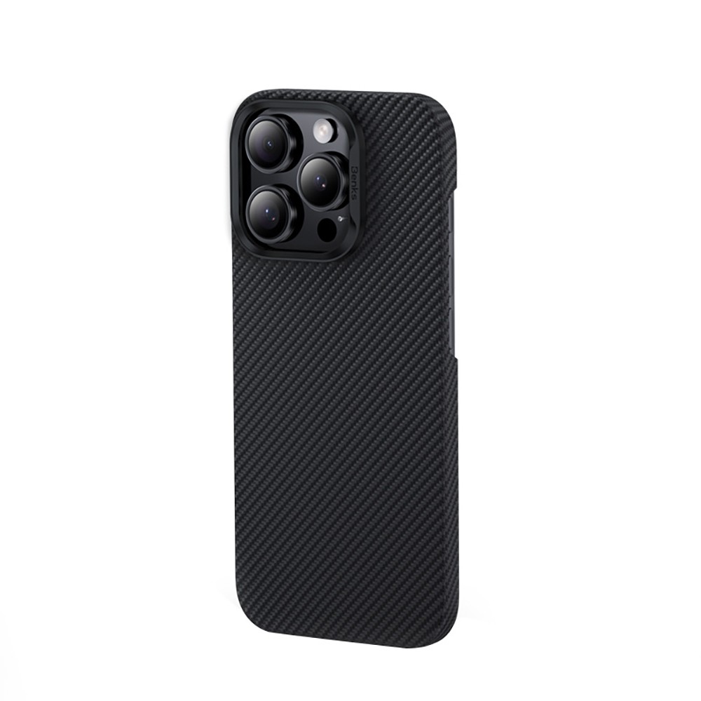 Apple iPhone 16 Pro Max Kılıf Benks M-safe Şarj Özellikli Metal Kamera Çerçeveli Magnetik ArmorAir 600D Kevlar Fiber Kapak