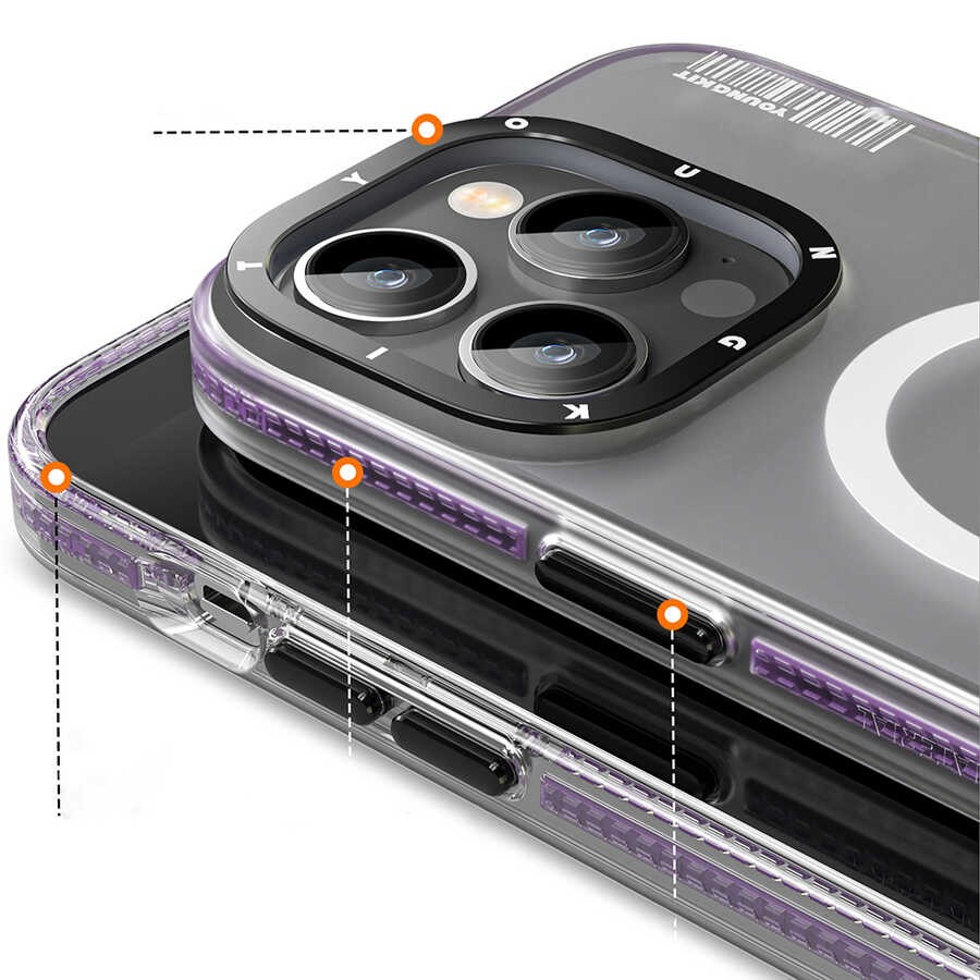 iPhone 13 Pro Max Kılıf Magsafe Şarj Özellikli Youngkit Jane Sand Serisi Kılıf