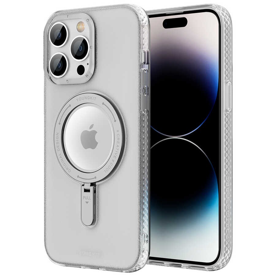 iPhone 14 Pro Max Kılıf Magsafe Şarj Özellikli Youngkit Rock Serisi Kılıf